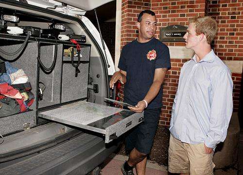 Students work to give firefighters critical information the moment they need it