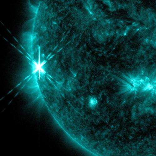 Sun emits third solar flare in two days