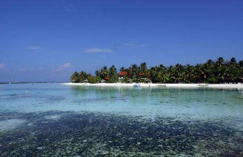 Tha Maldives is one of the island nations threatened by rising sea levels