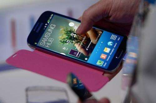 The Samsung Galaxy S 4 smartphone, which launched on April 23, 2013
