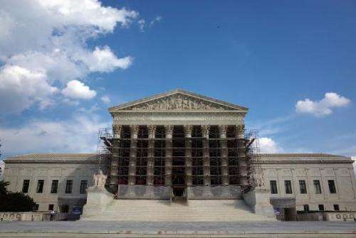 The US Supreme Court in Washington, DC on October 5, 2013
