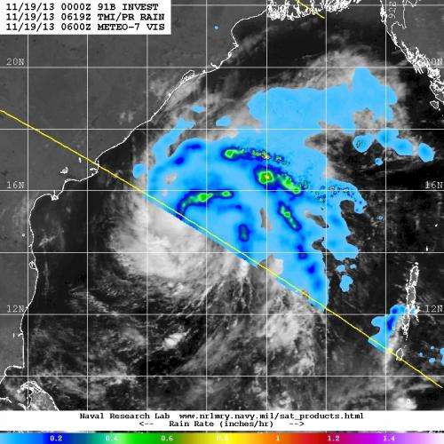 Tropical Cyclone 04B forms in northern Indian Ocean