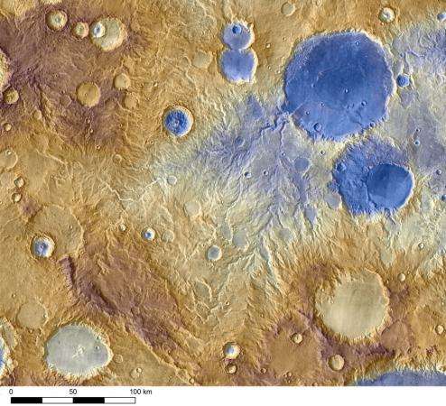 Valley networks suggest ancient snowfall on Mars