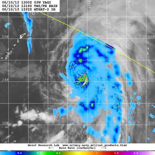 NASA sees Tropical Storm Yagi spinning in Western Pacific Ocean