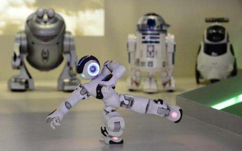 A picture taken on November 28, 2013 shows &quot;NAO&quot; a programmable humanoid robot developed by French robotics company Al