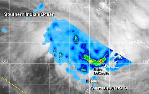 NASA's TRMM satellite sees new Tropical Depression forming near Australia's Kimberly coast