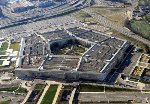 An aerial view on December 26, 2011 of the Pentagon building in Washington