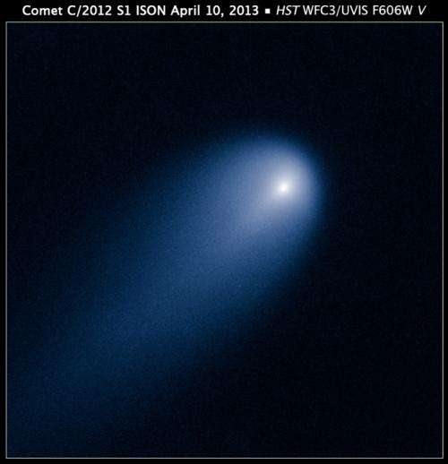 Astronomers detect dust feature in comet ISON’s inner coma