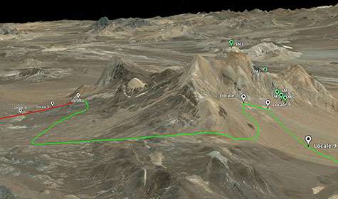 Autonomous rover drills underground in the Atacama