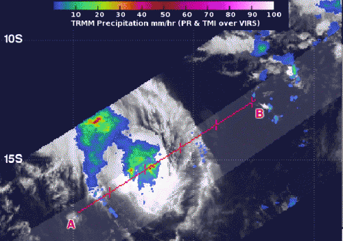 NASA satellites get double coverage on newborn Tropical Cyclone Amara