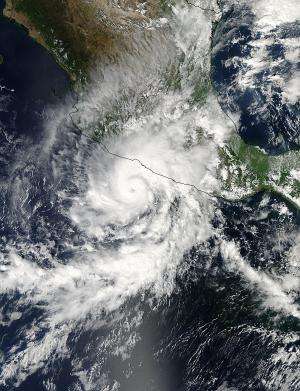 NASA sees Hurricane Raymond re-soaking Mexican coast
