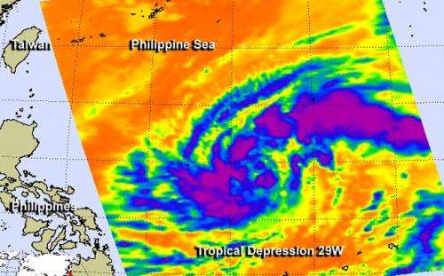 NASA sees newborn twenty-ninth Depression in the Philippine Sea
