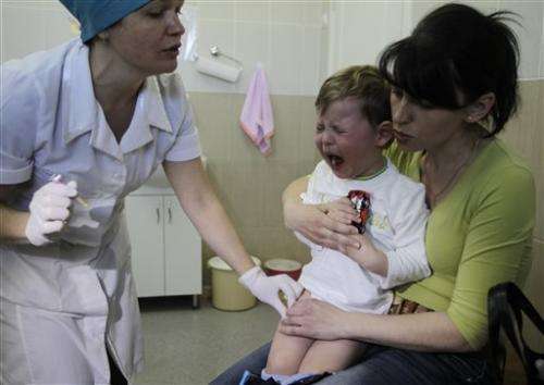Ukraine kids at risk from low vaccination rates