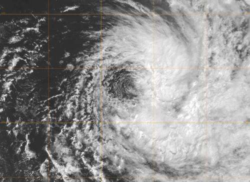 NASA satellite imagery shows Cyclone Imelda one-sided