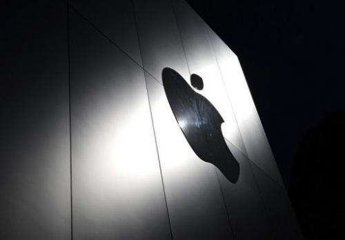 The Apple logo is displayed on the exterior of an Apple Store on April 23, 2013, in San Francisco, California