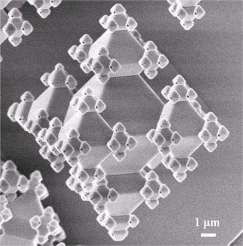 Building 3-D fractals on a nanoscale: Structure repeats itself from micro to nano