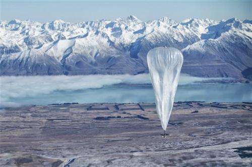 Google launches Internet-beaming balloons