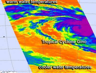 NASA sees Cyclone Gino wind up to wind down later