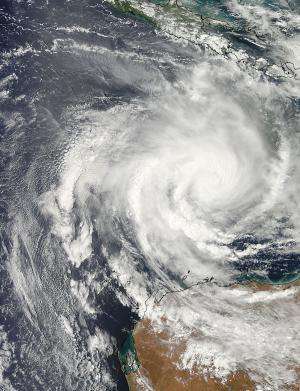 NASA sees Tropical Cyclone Narelle approaching Western Australia coast