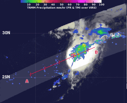 NASA's TRMM satellite examines Atlantic's Tropical Storm Jerry