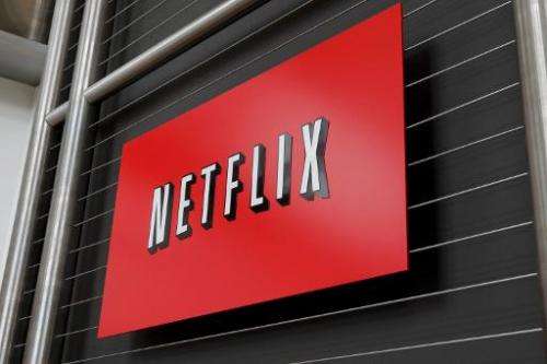 The Netflix company logo is seen at Netflix headquarters in Los Gatos, CA on Wednesday, April 13, 2011