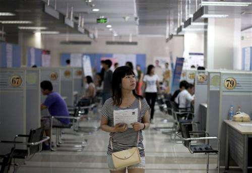 Tightest job market ever for China's college grads