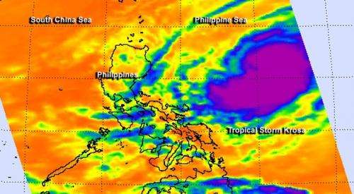 NASA sees Tropical Storm Krosa approach the Philippines