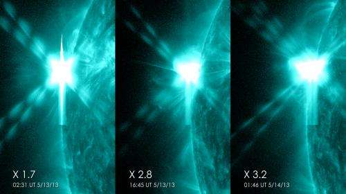 3 X-class flares in 24 hours