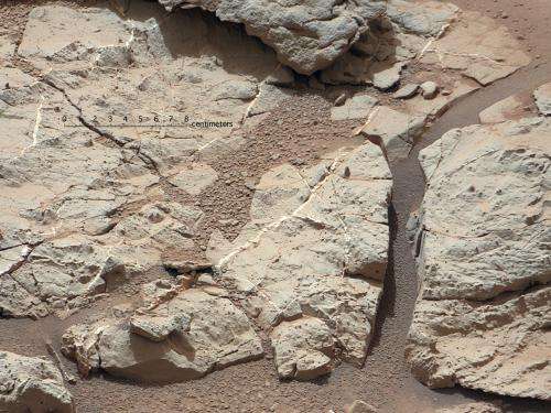 Curiosity rover preparing to drill into first martian rock