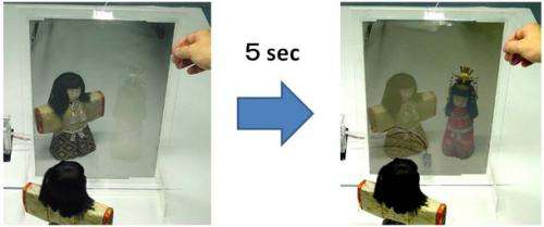 Development of switchable mirror sheet using gasochromic method: New technology for energy-saving window glass