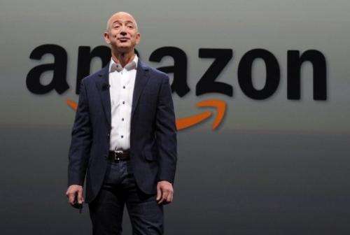 Jeff Bezos, CEO of Amazon, introduces the new Kindle Paperwhite on September 6, 2012 in Santa Monica, California