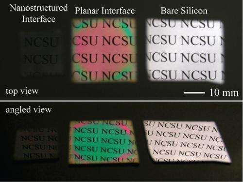 Moth-inspired nanostructures take the color out of thin films