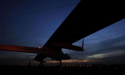 The Solar Impulse, a solar-powered aircraft, is pictured after landing at Brussels Airport, in Zaventem, May 13, 2011