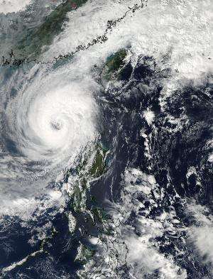 NASA satellite catches a wide-eyed Typhoon Krosa