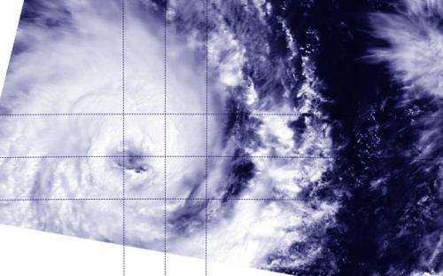NASA sees Tropical Cyclone Bruce still wide-eyed