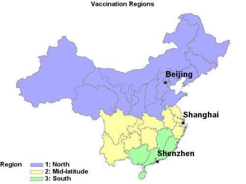 Researchers suggest China consider national flu vaccination plan with staggered timing