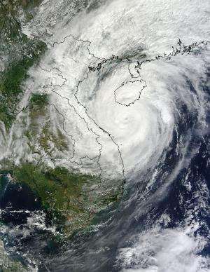 NASA satellites track Typhoon Haiyan's second landfall and flood potential
