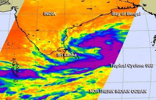 NASA satellite catches birth of Tropical Cyclone 06B