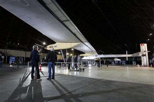 Solar-powered plane plans flight across US