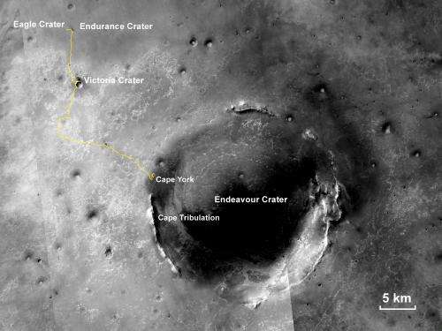 Mars rover Opportunity trekking toward more layers
