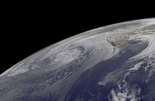 Satellite sees extra-tropical Typhoon Wipha affecting Alaska