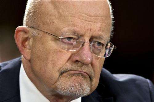 US intelligence chief sorry for 'erroneous' answer