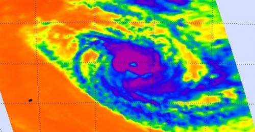 NASA catches Tropical Cyclone Amara's stretched out eye