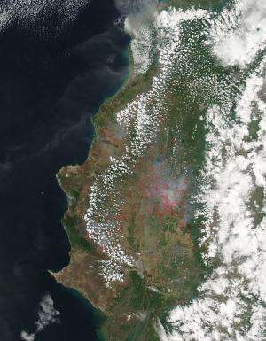 Agricultural fires in Ecuador Dec. 3, 2013