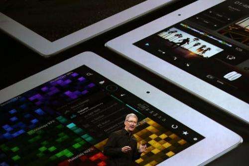 Apple CEO Tim Cook presents iPad Air, a new iPad mini with Retina display, at the Yerba Buena Center for the Arts in San Francis