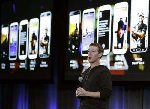 Facebook unveils 'Home' Android product