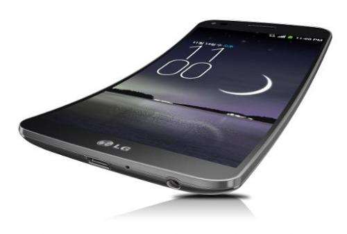 Image provided by LG Electronics on October 28, 2013 shows the company's new &quot;G-Flex&quot; smartphone, which uses flexible 