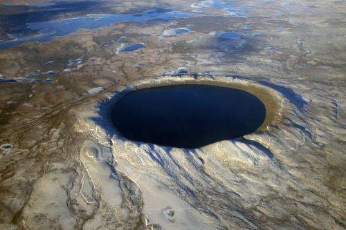 A crater as an abode for life