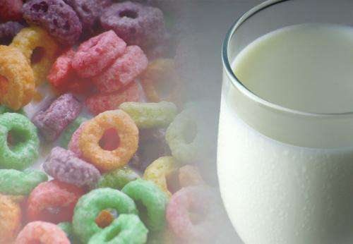 A glass of milk after eating sugary cereals may prevent cavities