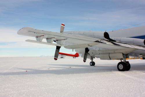 Airborne radar looking through thick ice during NASA polar campaigns